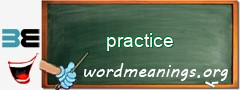 WordMeaning blackboard for practice